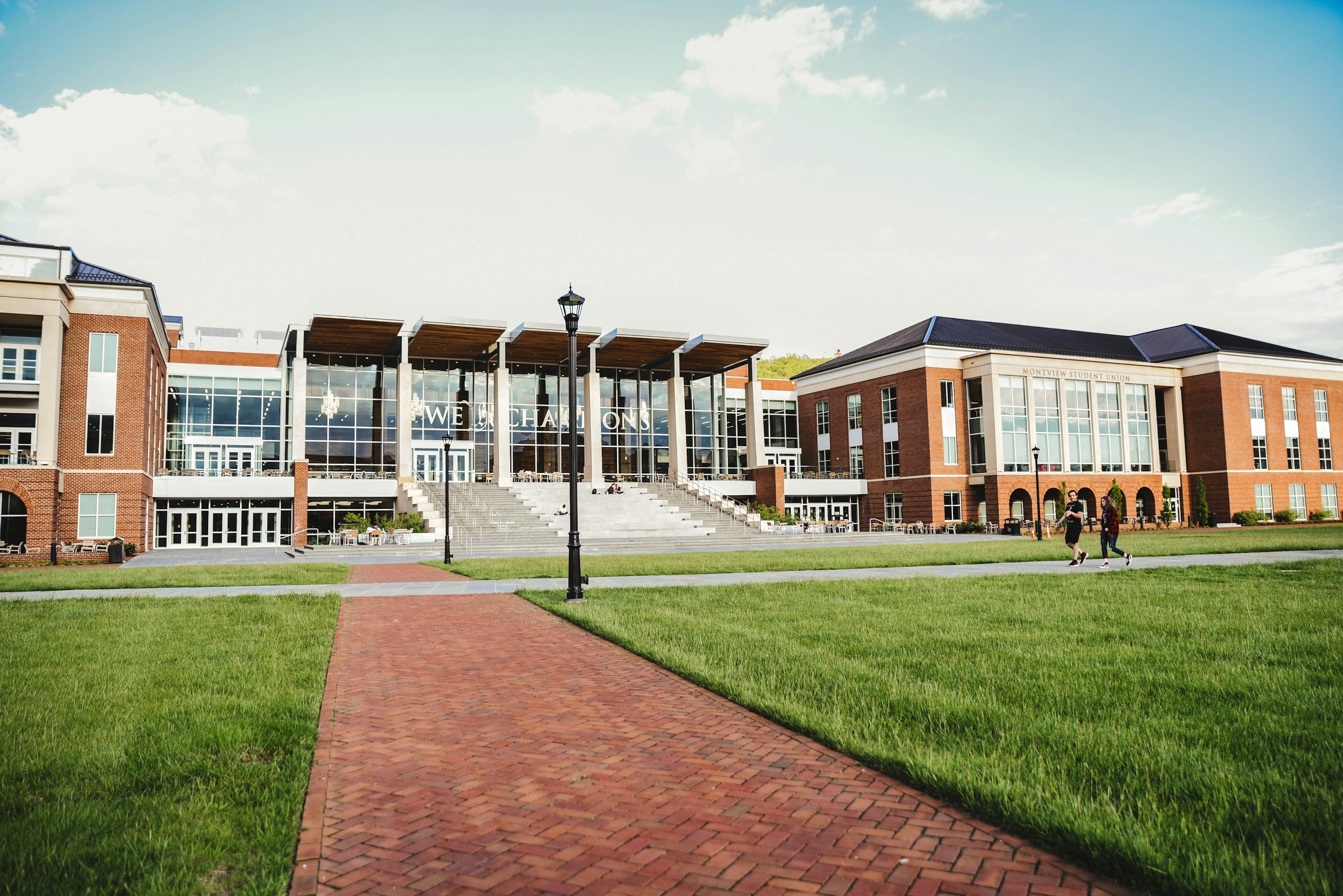 Modern education campus teaching block exterior